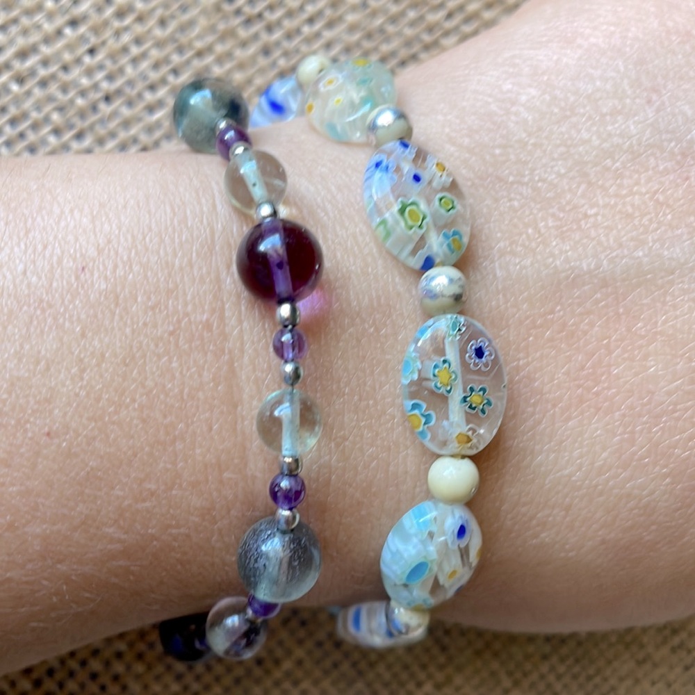 vintage glass bracelets